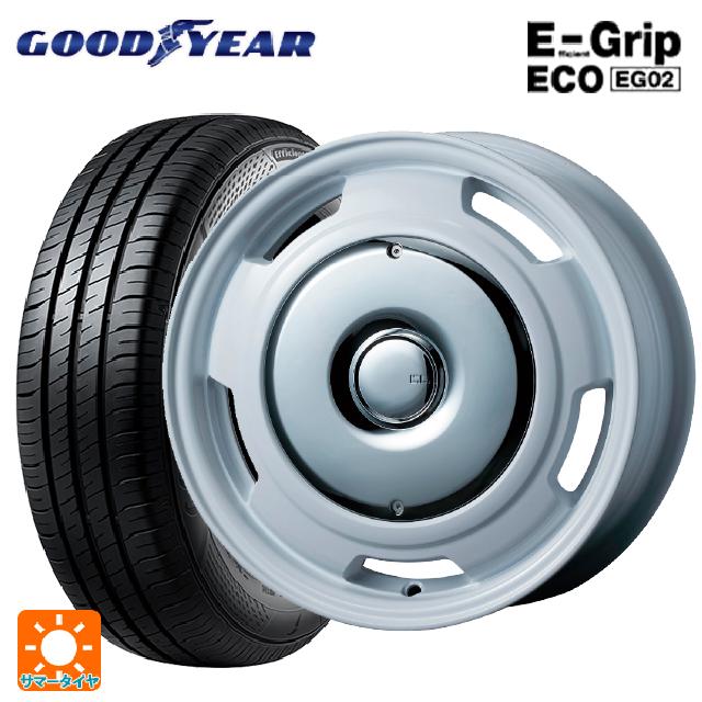 プジョー リフター()用 215/65R16 98H グッドイヤー エフィシェントグリップ エコ EG02 ティーエーエス コレクティブライン ラテ ホワイト/クローム 新品サマータイヤホイール 4本セット