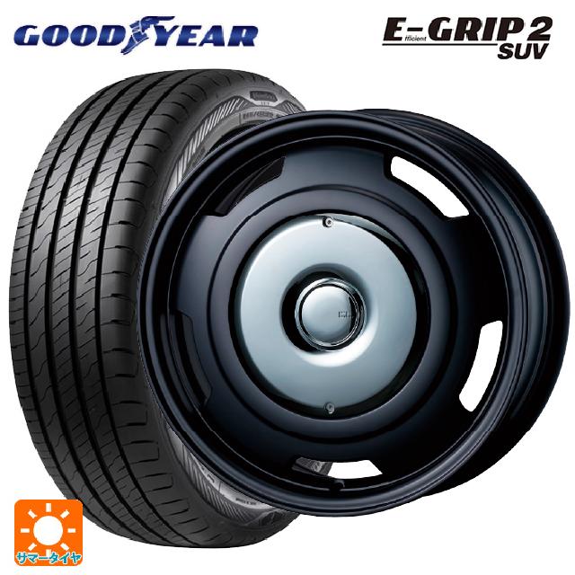 プジョー 408(P54系)用 215/70R16 100H グッドイヤー エフィシェントグリップ 2 SUV ティーエーエス コレクティブライン ビター マットブラック/クローム 新品サマータイヤホイール 4本セット