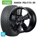 【2/17〜 最大3万円OFFクーポン】215/60R16 99R XL ノキアン ハッカペリッタR5 マルカサービス ナイトロパワー クロスクロウ セミグロスブラック＋ピアスドリルド 16-7J 国産車用 スタッドレスタイヤホイール4本セット