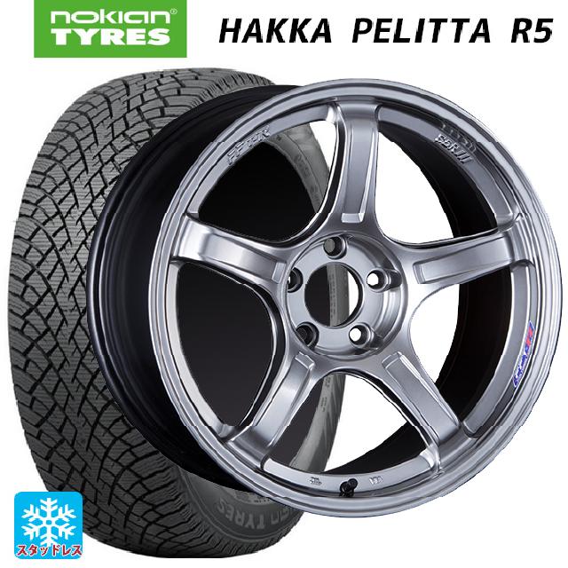 2022年製 225/50R18 99R XL ノキアン ハッカペリッタR5(限定) タナベ SSR GT X03 クロムシルバー 18-7.5J 国産車用 スタッドレスタイヤホイール4本セット