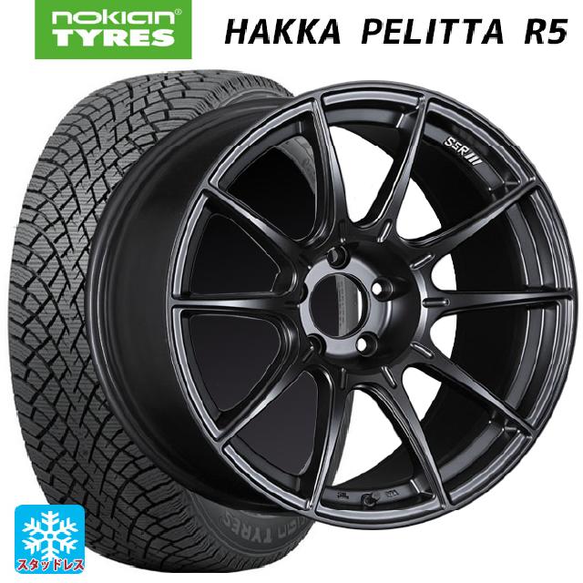 トヨタ プリウス(50系)用 225/40R18 92T XL ノキアン ハッカペリッタR5 タナベ SSR GT X01 フラットブラック 新品スタッドレスタイヤホイール 4本セット