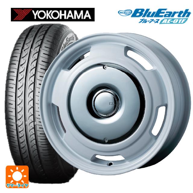 【10/27 10：59迄 全品P5倍＆クーポン】シトロエン ベルランゴ()用 205/60R16 92H ヨコハマ ブルーアース AE01F ティーエーエス コレクティブライン ラテ ホワイト/クローム 新品サマータイヤホイール 4本セット
