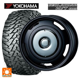 プジョー 3008(P8系)用 215/70R16 100/97Q ヨコハマ ジオランダー M/T G003 正規品 ティーエーエス コレクティブライン ビター マットブラック/クローム 新品サマータイヤホイール 4本セット