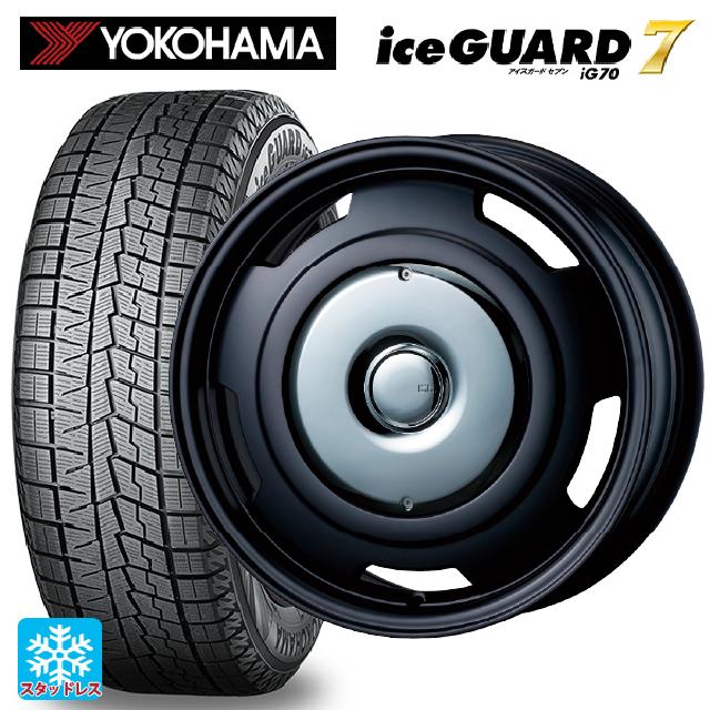 ミニ ミニクーパー(電気自動車)(J01)用 2024年製 205/50R17 93Q ヨコハマ アイスガード7(IG70) ティーエーエス コレクティブライン ビター マットブラック/クローム 新品スタッドレスタイヤホイール 4本セット
