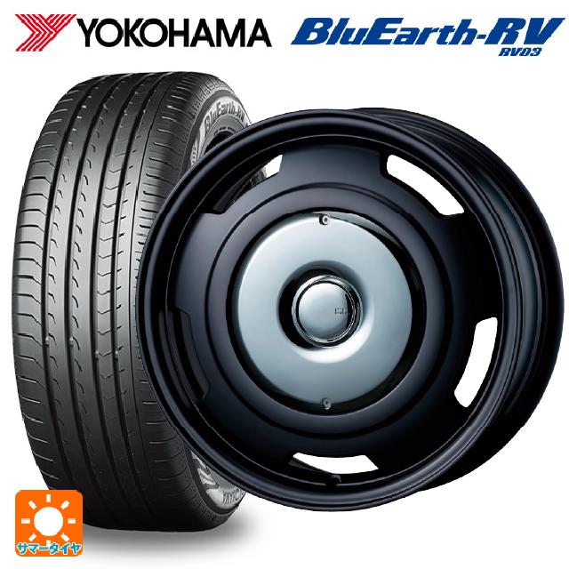 ミニ ミニクーパー(電気自動車)(J01)用 205/50R17 93V XL ヨコハマ ブルーアース RV03 # ティーエーエス コレクティブライン ビター マットブラック/クローム 新品サマータイヤホイール 4本セット