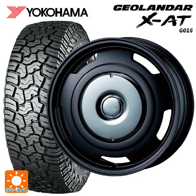 プジョー 3008(P845系)用 215/70R16 100/97Q ヨコハマ ジオランダー X-AT G016 ブラックレター 正規品 # ティーエーエス コレクティブライン ビター マットブラック/クローム 新品サマータイヤホイール 4本セット
