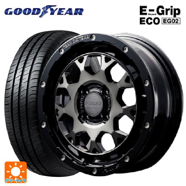 165/55R15 75V グッドイヤー エフィシェントグリップ エコ EG02 レイズ チームデイトナ M9+ # BEL 15-5J 国産車用 サマータイヤホイール4本セット