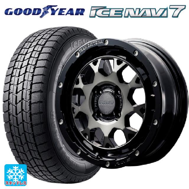 【6/15〜16限定 全品P5倍＆クーポン】165/55R15 75Q グッドイヤー アイスナビ7(数量限定) レイズ チームデイトナ M9+ BEL 15-5J 国産車用 スタッドレスタイヤホイール4本セット