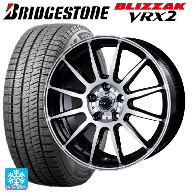 【6/22 20時〜 全品P5倍＆クーポン】205/65R15 94Q ブリヂストン ブリザック VRX2 正規品 インターミラノ インターミラノ LCZ-012 ブラックポリッシュ 15-6J 国産車用 スタッドレスタイヤホイール4本セット