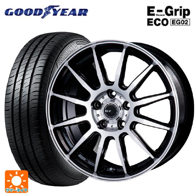 205/65R15 94H グッドイヤー エフィシェントグリップ エコ EG02 インターミラノ インターミラノ LCZ-012 ブラックポリッシュ 15-6J 国産車用 サマータイヤホイール4本セット