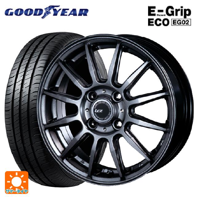 【5/20限定 最大3万円OFFクーポン】即日発送 185/70R14 88S グッドイヤー エフィシェントグリップ エコ EG02 # インターミラノ インターミラノ LCZ-012 Metallic Deep Gray 14-5.5J 国産車用 サマータイヤホイール4本セット