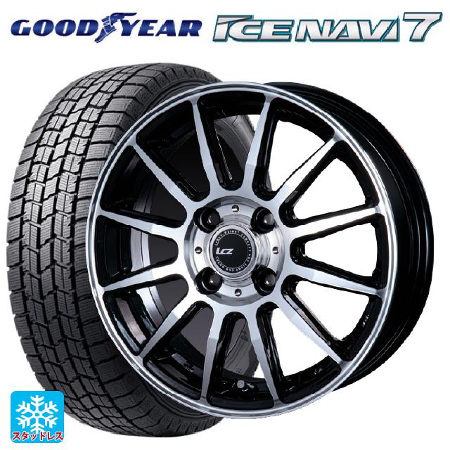 【5/20限定 最大3万円OFFクーポン】185/70R14 88Q グッドイヤー アイスナビ7 インターミラノ インターミラノ LCZ-012 ブラックポリッシュ 14-5.5J 国産車用 スタッドレスタイヤホイール4本セット