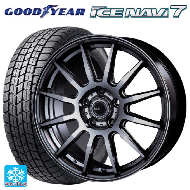 【5/9 20時〜 最大3万円OFFクーポン】205/65R15 94Q グッドイヤー アイスナビ7 インターミラノ インターミラノ LCZ-012 Metallic Deep Gray 15-6J 国産車用 スタッドレスタイヤホイール4本セット