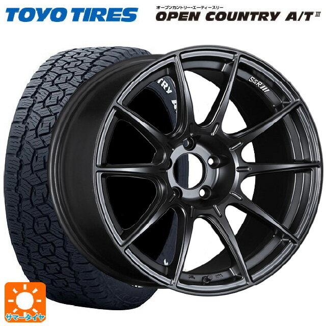 225/65R17 102H トーヨー オープンカントリー AT3 ホワイトレター タナベ SSR GT X01 フラットブラック 17-7J 国産車用 サマータイヤホイール4本セット