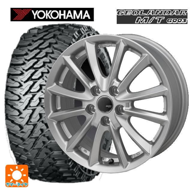 トヨタ アルファード(40系)用 225/65R17 107/103Q ヨコハマ ジオランダー M/T G003 ザック JP-325 ブライトシルバー 新品サマータイヤホイール 4本セット