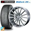 215/45R18 93V XL ヨコハマ ブルーアース4S AW21 ウェッズ エフゼロ FZ-4 BRUSHED 18-7.5J 国産車用 オールシーズンタイヤホイール4本セット