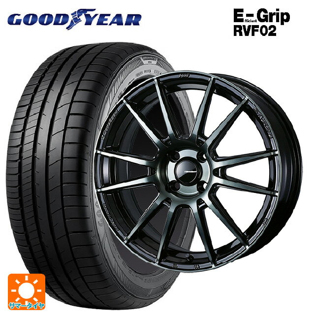 【最大3万円OFFクーポン 5/16 1:59迄】175/65R15 84H グッドイヤー エフィシェントグリップ RVF02 ウェッズ ウェッズスポーツ SA62R WBC 15-6J 国産車用 サマータイヤホイール4本セット