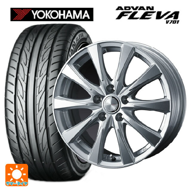 205/55R16 91W ヨコハマ アドバン フレバ V701 ウェッズ ジョーカー スピリッツ シルバー 16-6.5J 国産車用 サマータイヤホイール4本セット