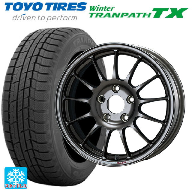 165/65R15 81Q トーヨー ウインタートランパス TX エンケイ エンケイスポーツ RC-T5 Dark Silver 15-6J 国産車用 スタッドレスタイヤホイール4本セット