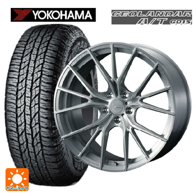 225/50R18 95H ヨコハマ ジオランダー A/T G015 ブラックレター ウェッズ エフゼロ FZ-1 BRUSHED 18-7.5J 国産車用 サマータイヤホイール4本セット