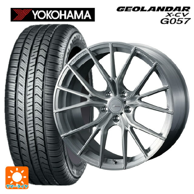 255/45R20 105W XL ヨコハマ ジオランダー X-CV G057 ウェッズ エフゼロ FZ-1 BRUSHED 20-8.5J 国産車用 サマータイヤホイール4本セット