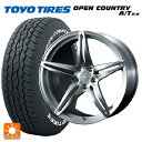 【5/9 20時〜 最大3万円OFFクーポン】ミツビシ アウトランダー(5LA GNOW)用 235/60R18 103H トーヨー オープンカントリー A/T EX ホワイトレター ＃ エフゼロ FZ-3 BRUSHED 新品サマータイヤホイール 4本セット