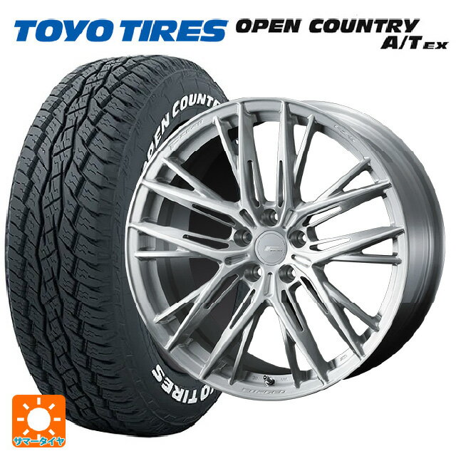 【5/20限定 最大3万円OFFクーポン】235/60R18 103H トーヨー オープンカントリー A/T EX ホワイトレター ＃ ウェッズ エフゼロ FZ-5 BRUSHED 18-8J 国産車用 サマータイヤホイール4本セット