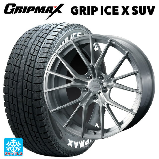 【最大3万円OFFクーポン 5/16 1:59迄】トヨタ ハリアー(80系)用 225/55R19 103H XL グリップマックス グリップアイスエックス SUV ホワイトレター # エフゼロ FZ-1 BRUSHED 新品スタッドレスタイヤホイール 4本セット