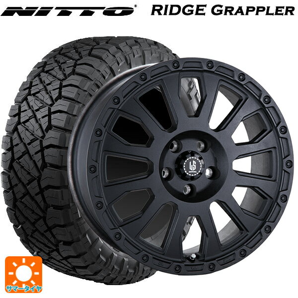 ジープ グラディエーター(JT系)用 285/70R17 121/118Q ニットー リッジグラップラー 阿部商会 ラ・ストラーダ アベンチュラ WB 新品サマータイヤホイール 5本セット