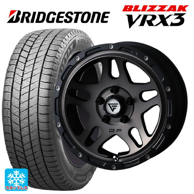 205/50R17 93Q XL ブリヂストン ブリザック VRX3 正規品 エクシズルライン デルタフォース オーバーランダー マットスモークポリッシュ 17-7J 国産車用 スタッドレスタイヤホイール4本セット