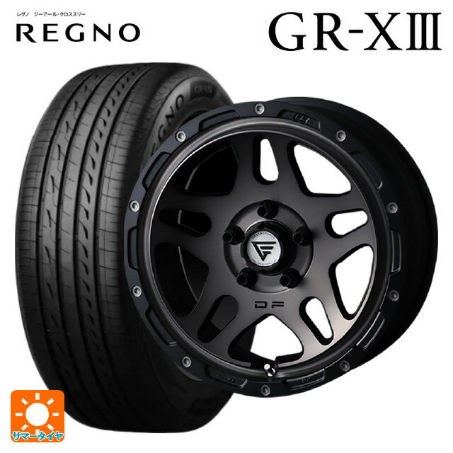 205/60R16 96V XL ブリヂストン レグノ GR-X3 正規品 # エクシズルライン デルタフォース オーバーランダー マットスモークポリッシュ 16-7J 国産車用 サマータイヤホイール4本セット