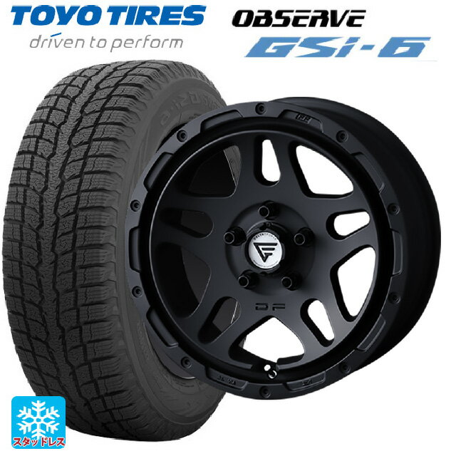 215/70R16 100Q トーヨー オブザーブ GSI-6 エクシズルライン デルタフォース オーバーランド マットブラック 16-7J 国産車用 スタッドレスタイヤホイール4本セット