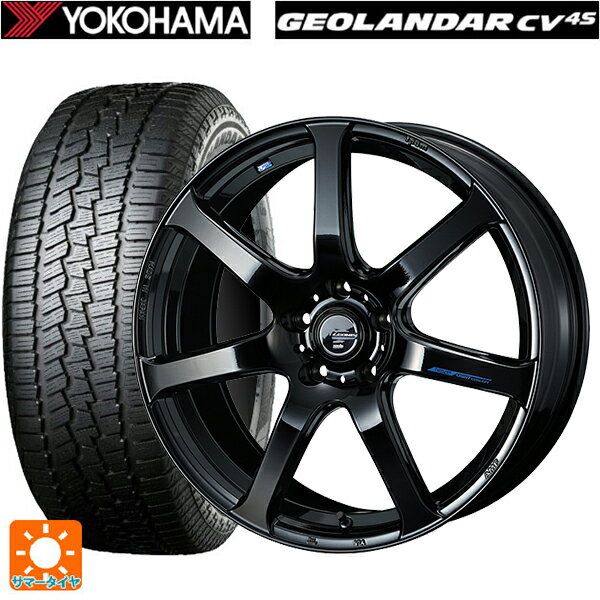 ホンダ ZR-V(RZ4)用 215/60R17 96H ヨコハマ ジオランダー CV G058 正規品 ウェッズ レオニス ナヴィア07 PBK 新品サマータイヤホイール 4本セット
