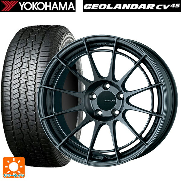 ホンダ ZR-V(RZ4)用 215/60R17 96H ヨコハマ ジオランダー CV G058 レーシングレボリューション NT03RR マットダークガンメタリック 新品サマータイヤホイール 4本セット