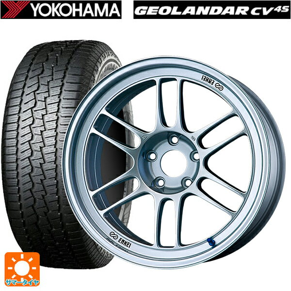235/70R16 106H ヨコハマ ジオランダー CV G058 正規品 エンケイ レーシング RPF1 シルバー 16-7J 国産車用 サマータイヤホイール4本セット