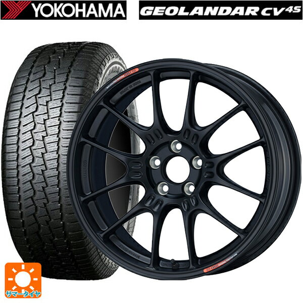 225/60R17 99V ヨコハマ ジオランダー CV G058 正規品 エンケイ レーシング GTC02 For GR86 / BRZ Cup Matte Black 17-7.5J 国産車用 サマータイヤホイール4本セット