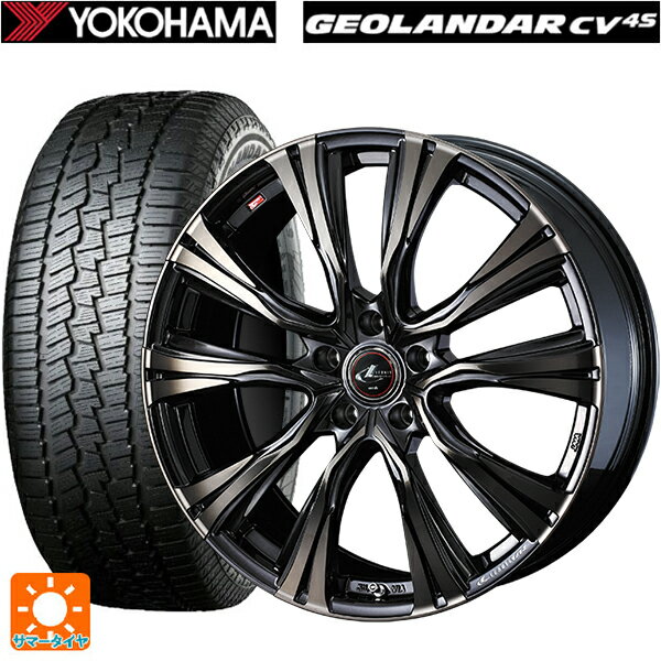235/70R16 106H ヨコハマ ジオランダー CV G058 正規品 ウェッズ レオニス VR PBMC/TI 16-6.5J 国産車用 サマータイヤホイール4本セット