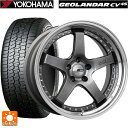 225/60R18 100H ヨコハマ ジオランダー CV G058 タナベ SSR プロフェッサー SP4 チタンシルバー 18-7J 国産車用 サマータイヤホイール4本セット