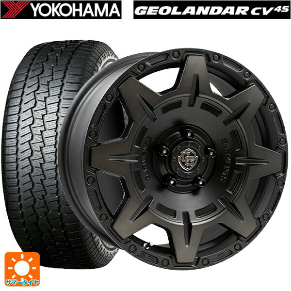トヨタ プリウス(60系)用 195/65R16 92H ヨコハマ ジオランダー CV G058 正規品 ウェッズ クロスオーバー ガーメンツ スタイルM マットブラッククリア 新品サマータイヤホイール 4本セット