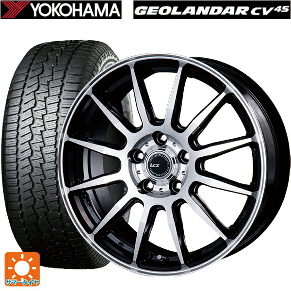 215/70R16 100H ヨコハマ ジオランダー CV G058 正規品 インターミラノ インターミラノ LCZ-012 ブラックポリッシュ 16-6.5J 国産車用 サマータイヤホイール4本セット