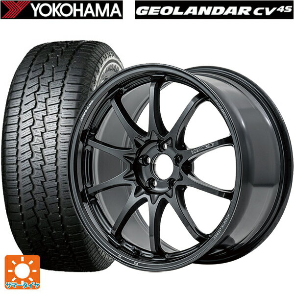 225/55R18 98V ヨコハマ ジオランダー CV G058 レイズ ボルクレーシング CE28N プラス MM 18-7.5J 国産車用 サマータイヤホイール4本セット