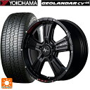 215/60R16 95V ヨコハマ ジオランダー CV G058 正規品 エムアイディー ナイトロパワー クロスクロウ グラフィティエディション(訳あり) セミグロスブラック+ピアスドリルド/グラフィティ 16-7J 国産車用 サマータイヤホイール4本セッ