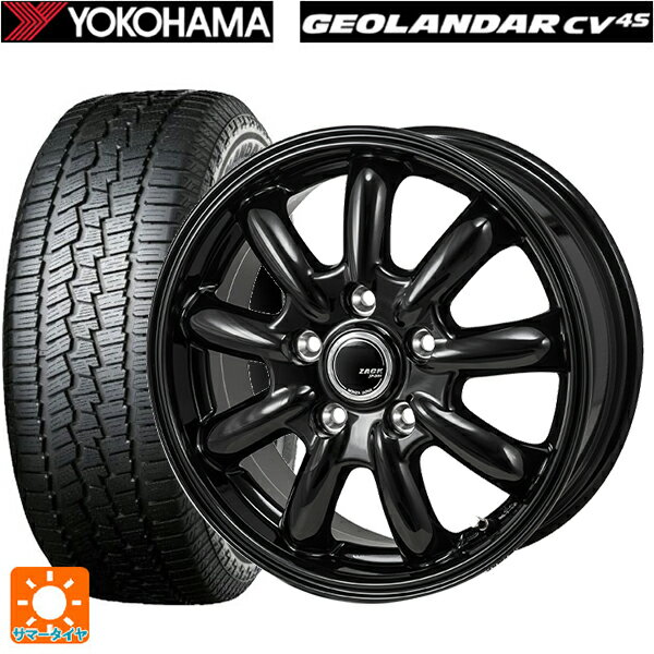 215/70R16 100H ヨコハマ ジオランダー CV G058 ジャパン三陽 ザック JP209 グロスブラック 16-6.5J 国産車用 サマータイヤホイール4本セット