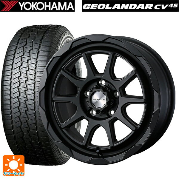 【6/15〜16限定 全品P5倍＆クーポン】225/70R16 103H ヨコハマ ジオランダー CV G058 正規品 ウェッズ マッドヴァンス06 フルマットブラック 16-7J 国産車用 サマータイヤホイール4本セット