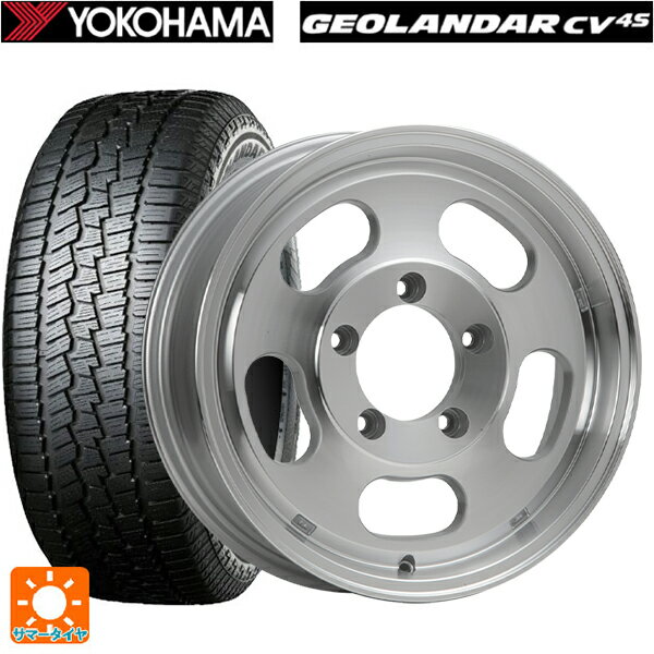 【抽選で最大100％ポイントバック】スズキ ジムニー(64系)用 215/70R16 100H ヨコハマ ジオランダー CV G058 正規品 エクストリームJ Dスロット ポリッシュ 新品サマータイヤホイール 4本セット