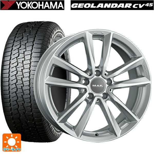 メルセデスベンツ GLB(X247)用 215/65R17 99H ヨコハマ ジオランダー CV G058 マック ブレーメン シルバー 新品サマータイヤホイール 4本セット