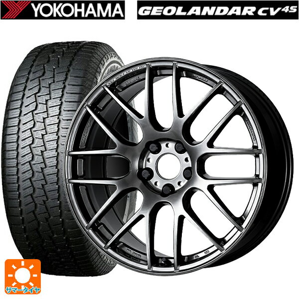 トヨタ ハリアー(80系)用 225/65R17 102H ヨコハマ ジオランダー CV G058 エモーション M8R GTK 新品サマータイヤホイール 4本セット