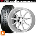 225/60R17 99H ヨコハマ ジオランダー CV G058 ワーク エモーション D9R WHT 17-7J 国産車用 サマータイヤホイール4本セット