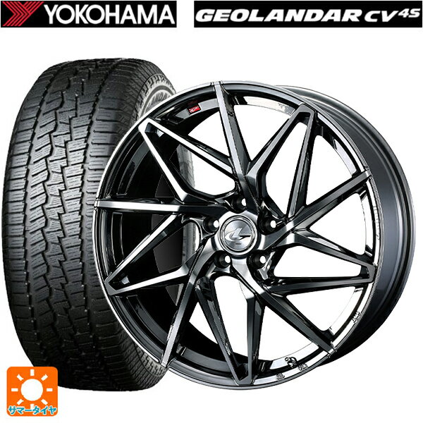 215/55R17 94V ヨコハマ ジオランダー CV G058 ウェッズ レオニス IT BMCMC 17-7J 国産車用 サマータイヤホイール4本セット