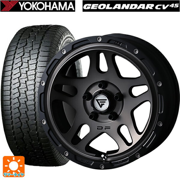 【6/15〜16限定 全品P5倍＆クーポン】215/70R16 100H ヨコハマ ジオランダー CV G058 正規品 エクシズルライン デルタフォース オーバーランダー マットスモークポリッシュ 16-7J 国産車用 サマータイヤホイール4本セット